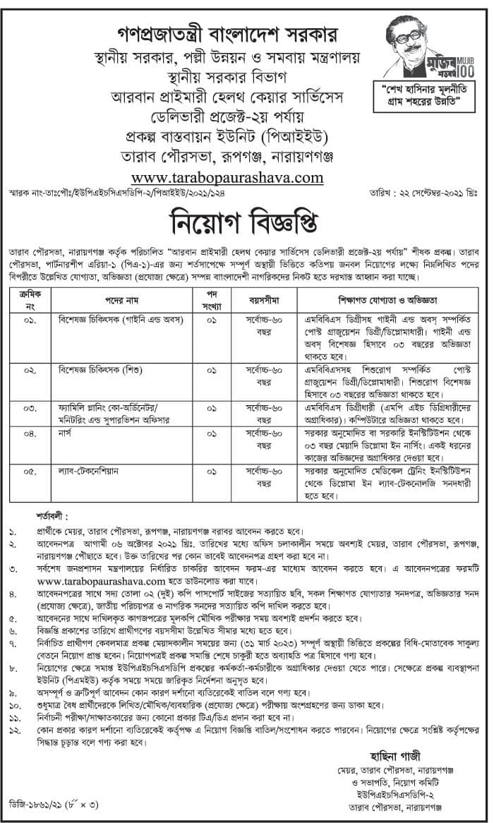 LGD Job Circular 2021 image PDF Download