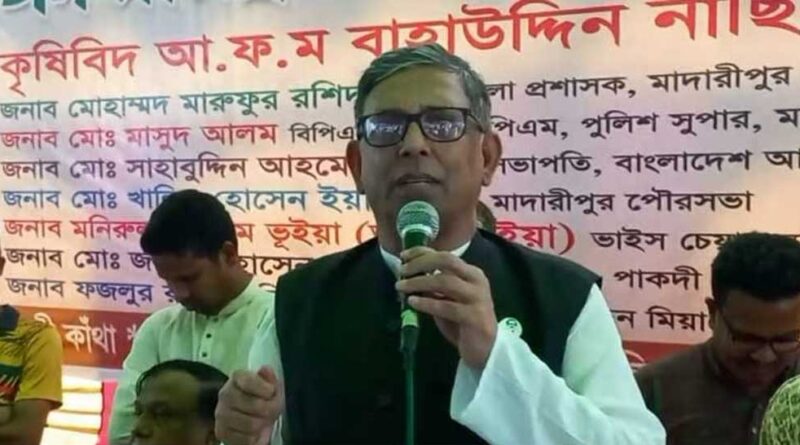এ বছর খাদ্যশস্য উৎপাদন খুবই ভালো : নাছিম
